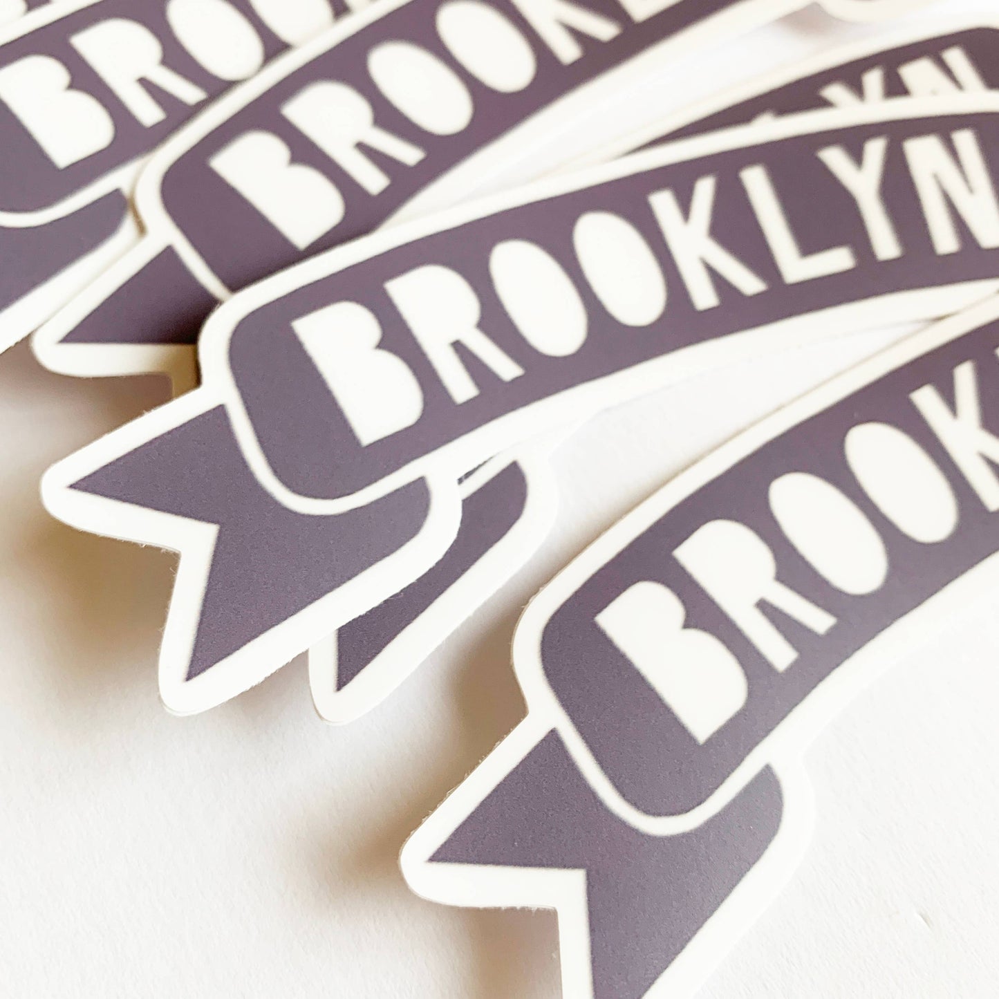 Brooklyn Vinyl Sticker - BK NY Banner New York City Souvenir