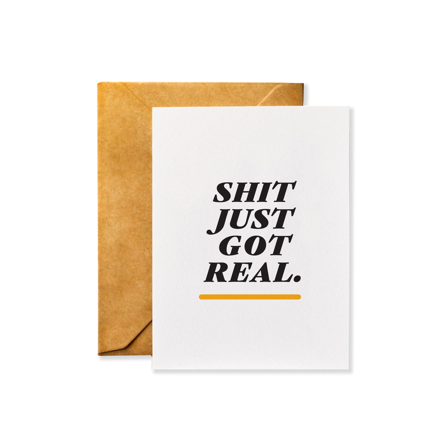 Shit Just Got Real Expecting Card - The Mail and More Store