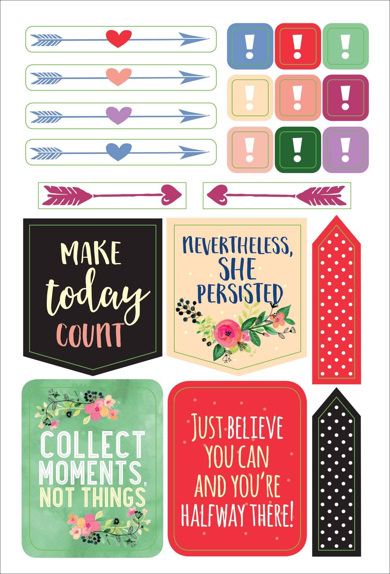 Essentials She Believed She Could Planner Stickers,Essentials She Believed She Could Planner Stickers