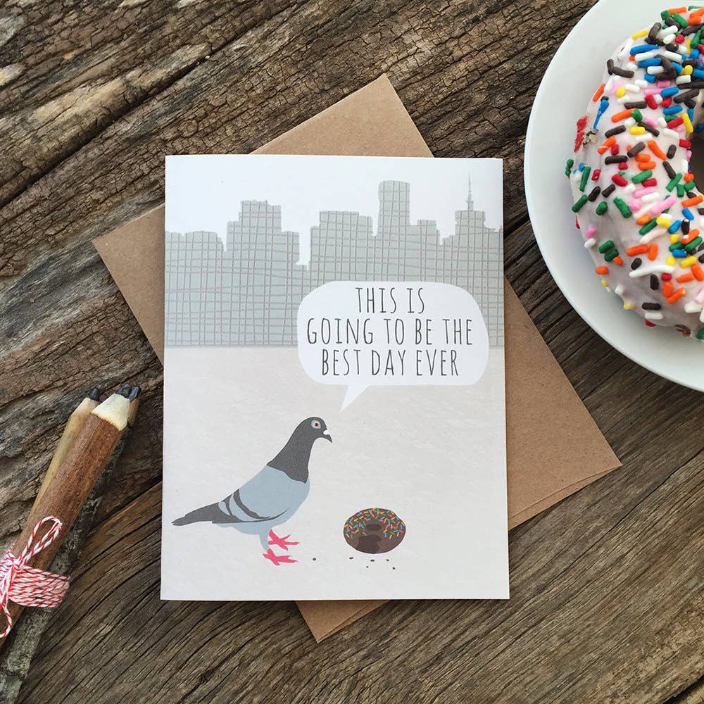 Pigeon Donut Birthday Card - The Mail and More Store