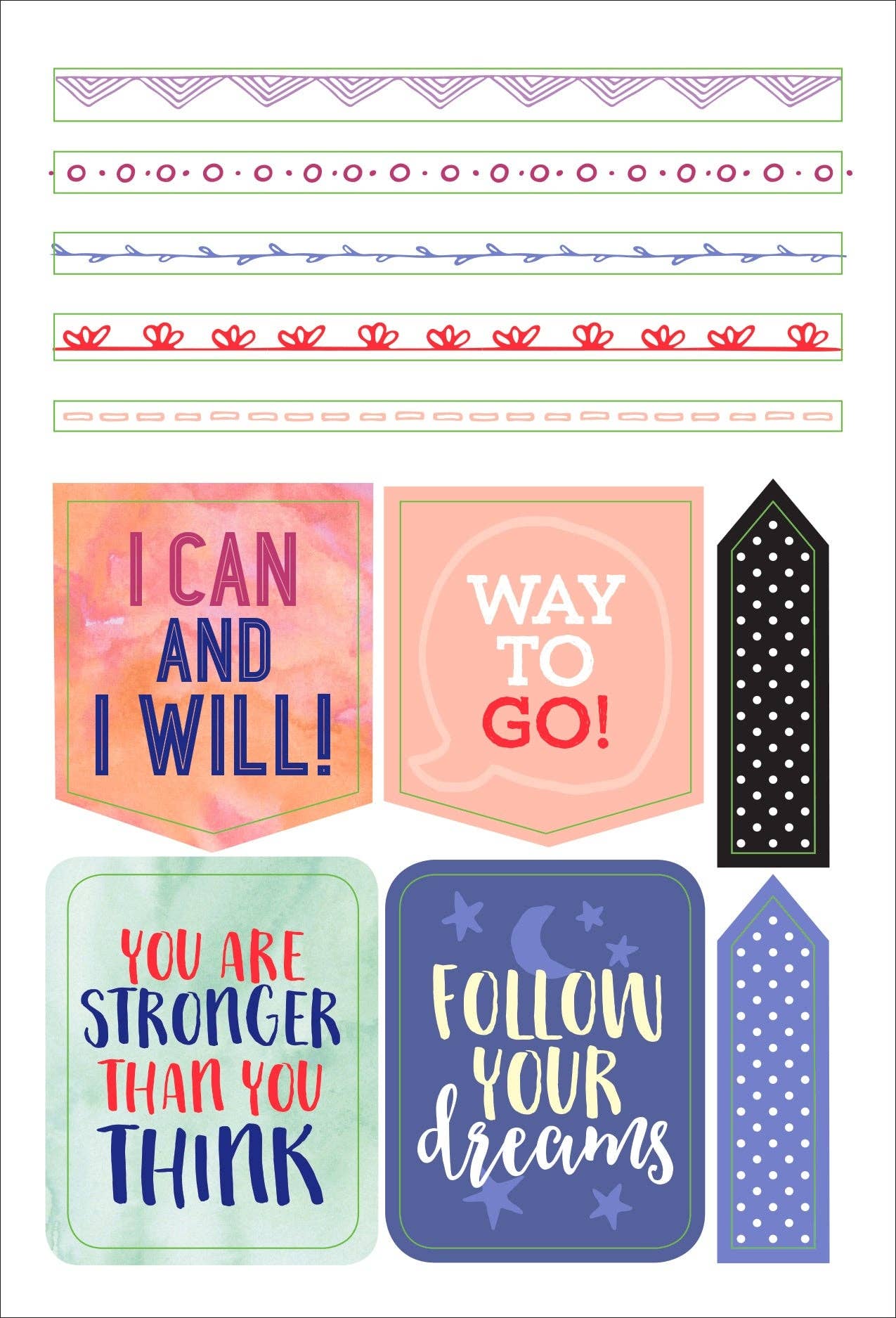 Essentials She Believed She Could Planner Stickers,Essentials She Believed She Could Planner Stickers