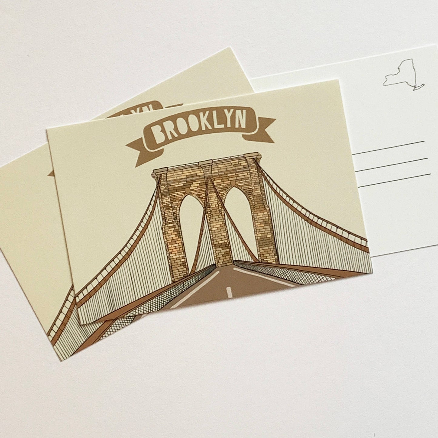 Brooklyn Bridge New York Postcard BK NY Souvenir