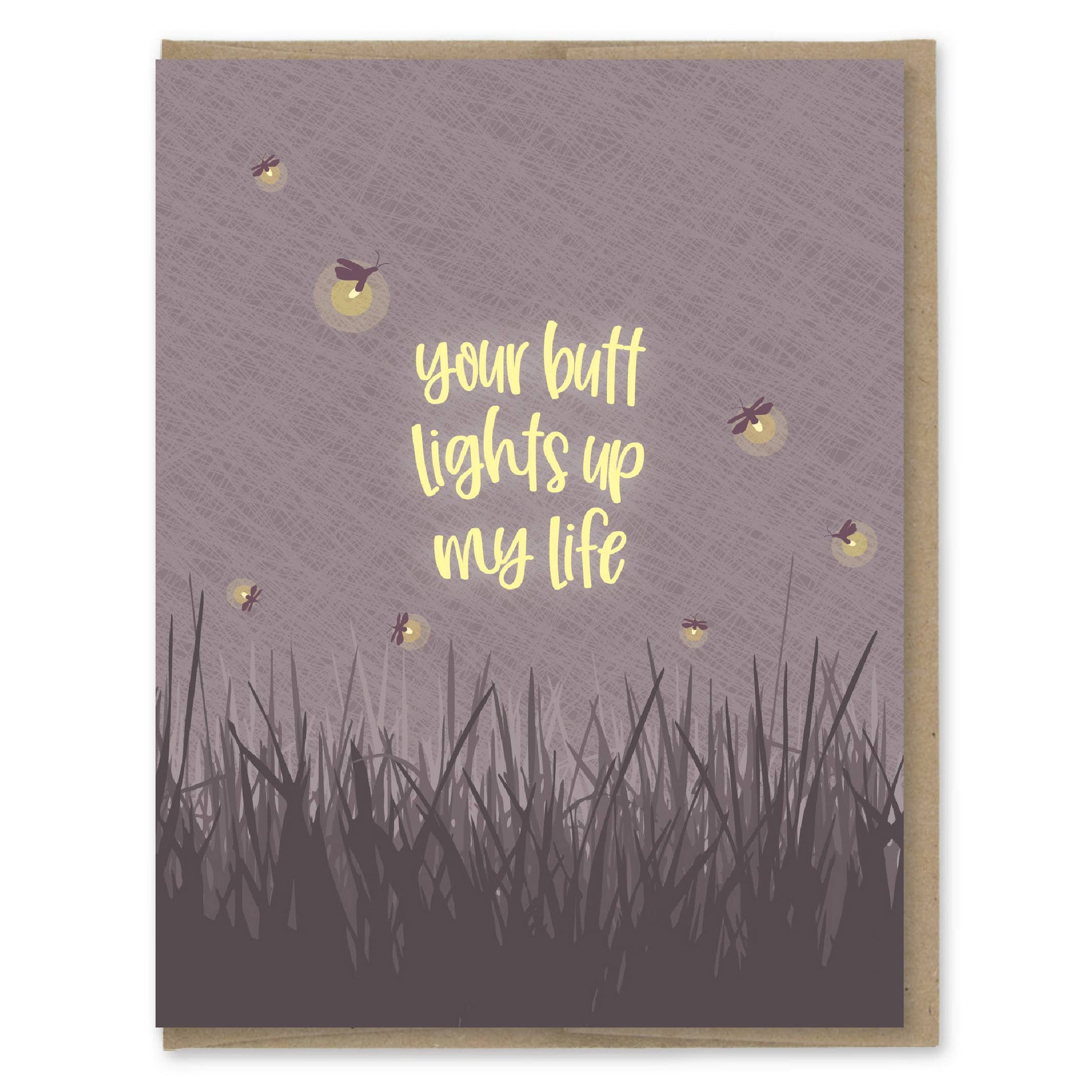 Butt Lights Fireflies Love Card - The Mail and More Store