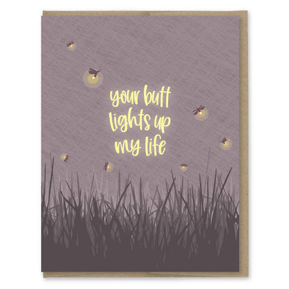 Butt Lights Fireflies Love Card - The Mail and More Store