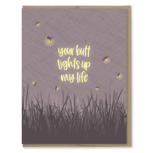 Butt Lights Fireflies Love Card - The Mail and More Store
