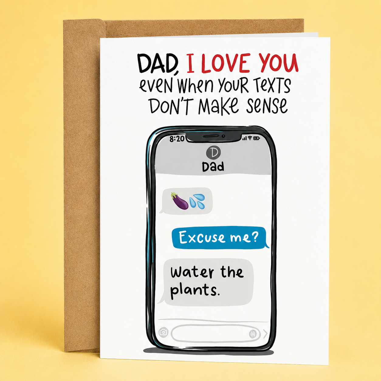 Don't Make Sense | Funny Father's Day Card - The Mail and More Store