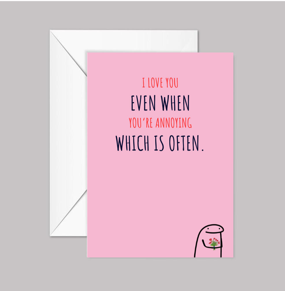 Valentines Day Card • Funny Valentines Day Cards • LV017 - The Mail and More Store