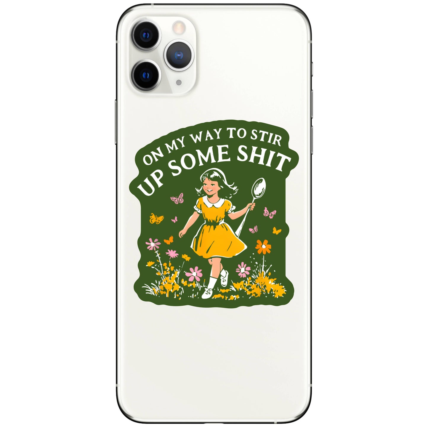 Funny Swear Flower Nature Shit High Quality Vinyl Sticker