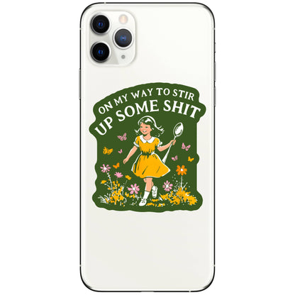 Funny Swear Flower Nature Shit High Quality Vinyl Sticker