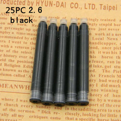 Fountain Pen Ink Refills 25pcs - Standard Sizes