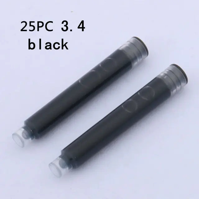 Fountain Pen Ink Refills 25pcs - Standard Sizes