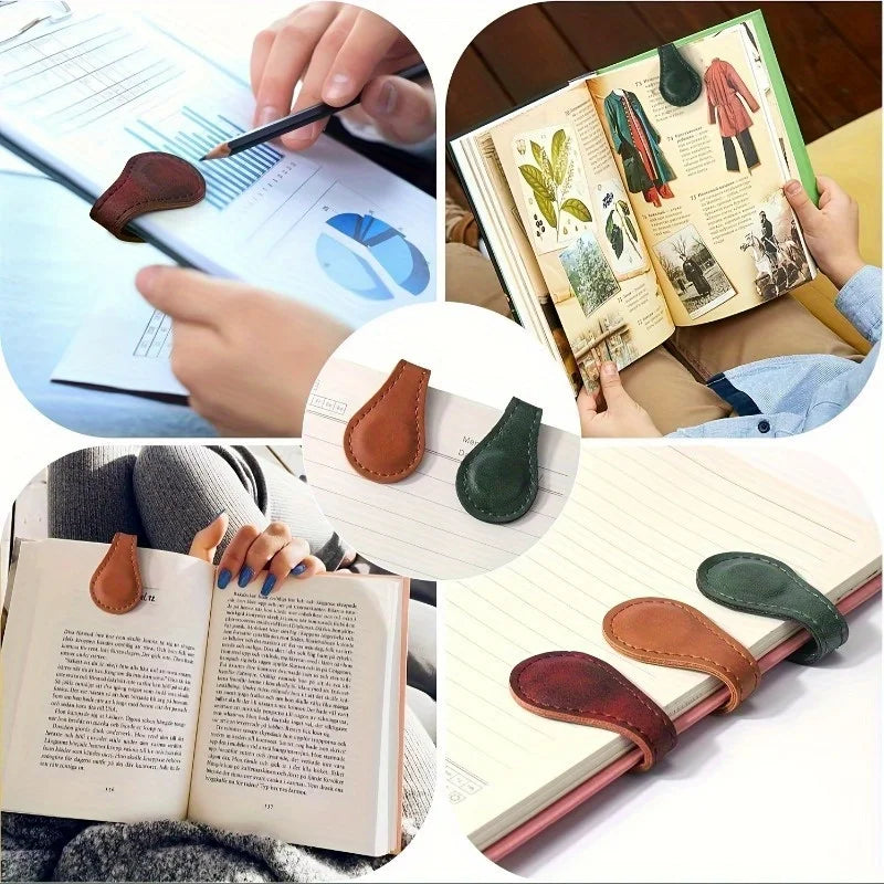 2Pcs Vintage Engraved Bookmarks Magnetic Design Book Marker Clips Book Marks Readers