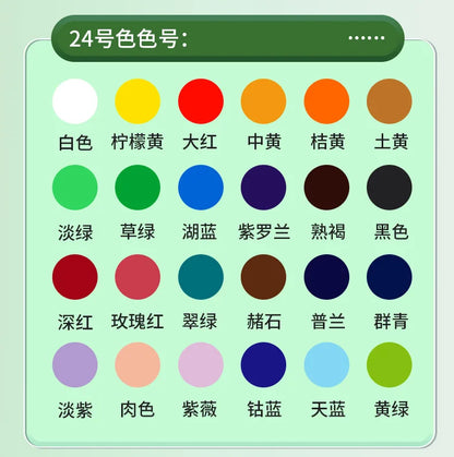 Acrylic Pigment 12/18/24/36 Colors 12ml Set Children's Painting And Oil Painting Beginners Non-Toxic Quick Drying Art Supplies