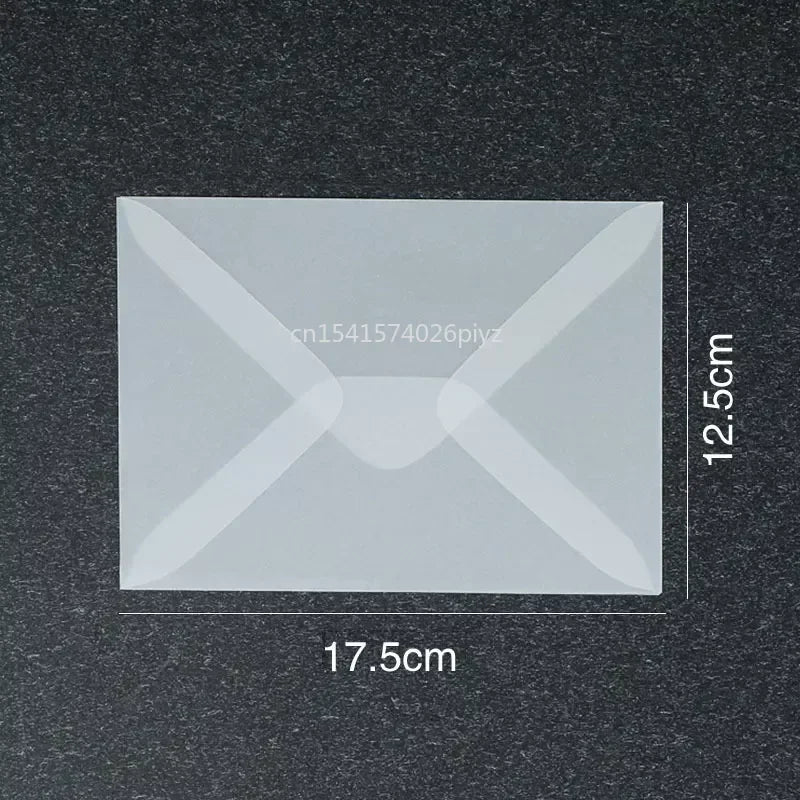Translucent Envelope Design 10pcs Translucent Invitation Envelopes | The Mail and More Store