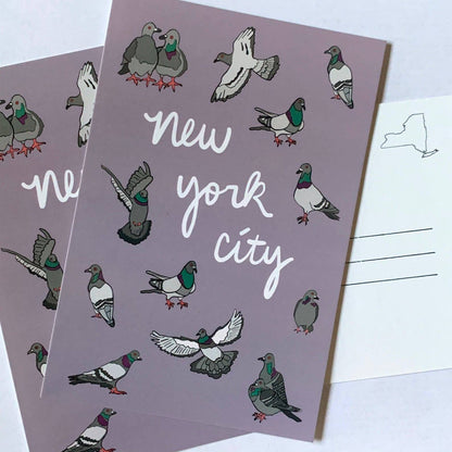 New York Pigeon Postcard