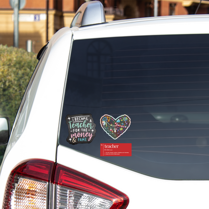 Teacher Education Appreciation High Quality Vinyl Sticker