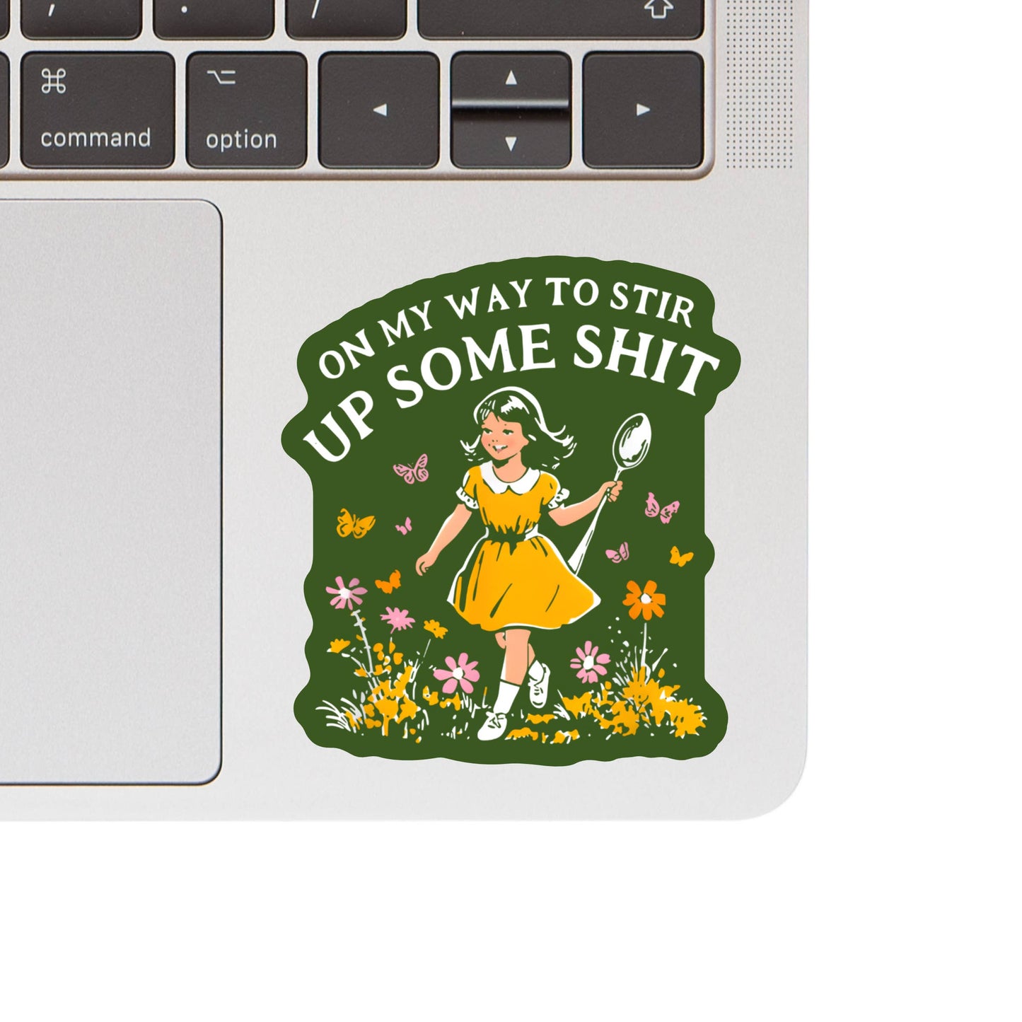 Funny Swear Flower Nature Shit High Quality Vinyl Sticker