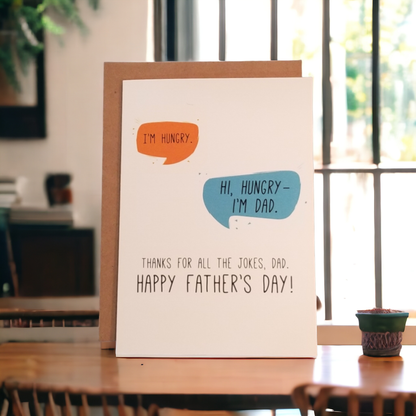 Dad Jokes - 5x7 Greeting Card - The Mail and More Store