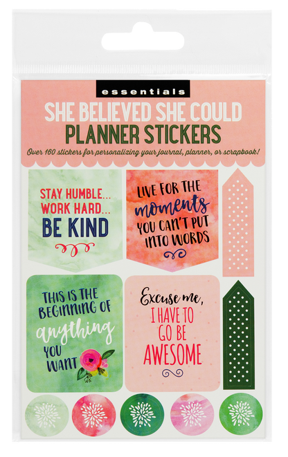 Essentials She Believed She Could Planner Stickers,Essentials She Believed She Could Planner Stickers