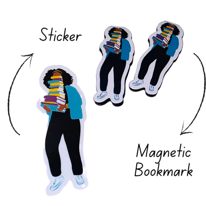 My Book Stack | Black Girl | Book Lovers Stickers