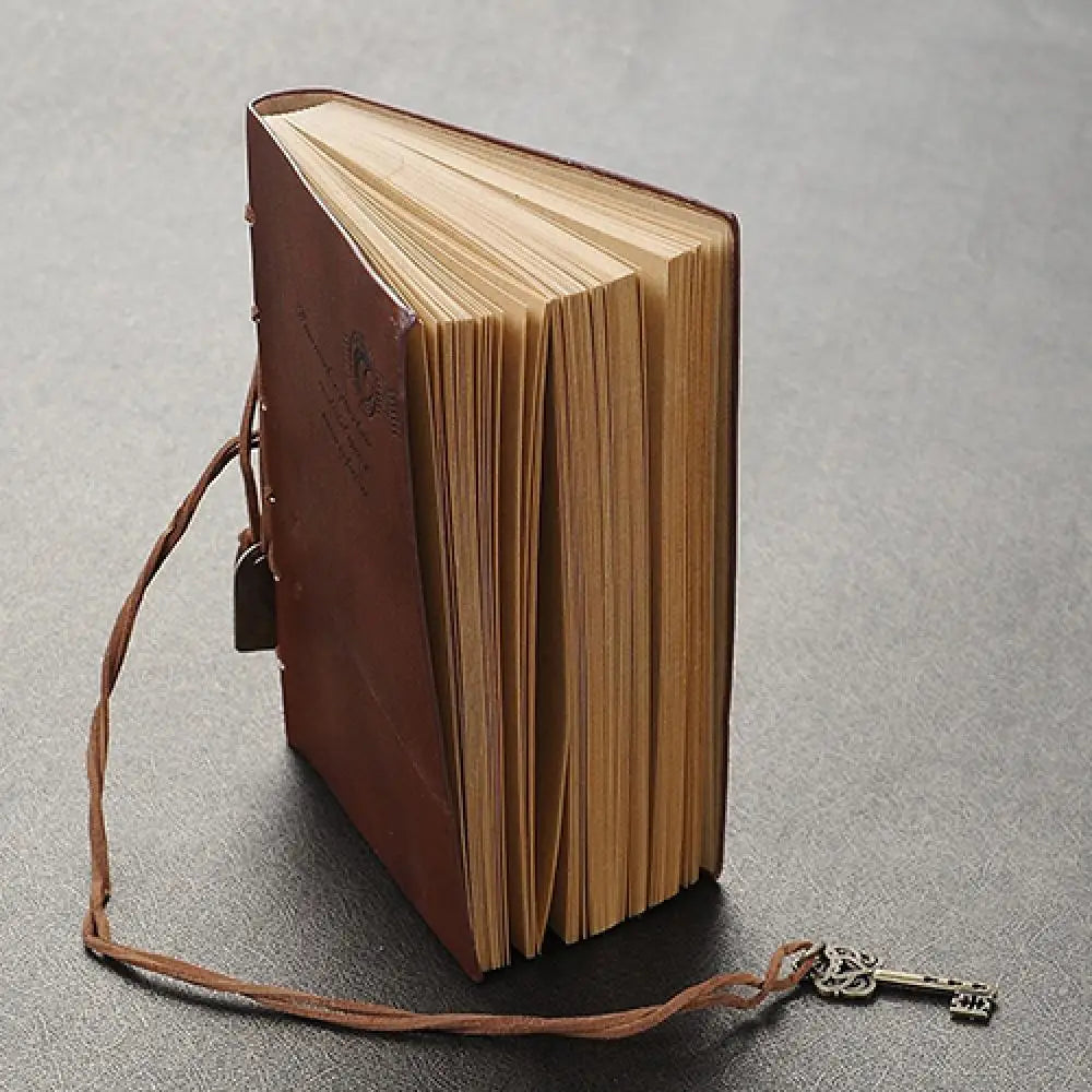 Vintage Faux Leather Key Decor Notebook Journal - The Mail and More Store