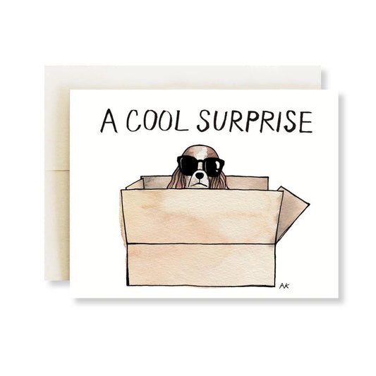 Cavalier King Charles Spaniel Dog Surprise Greeting Card - The Mail and More Store