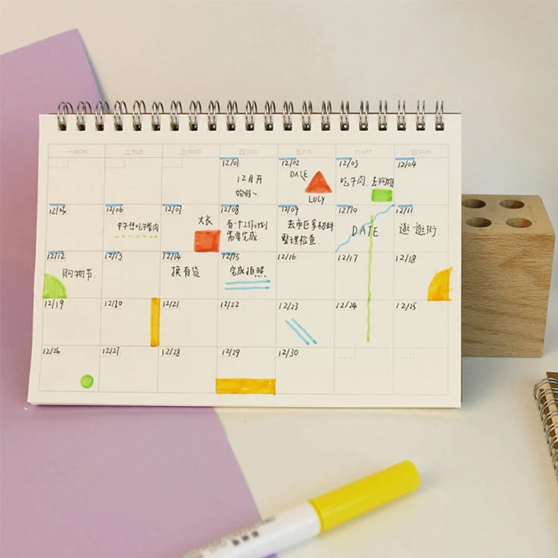 Planner Book Monthly Weekly Daily Agenda Schedule Blank Diary - The Mail and More Store