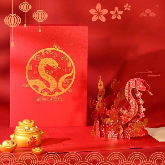 money envelopes with 3D snake