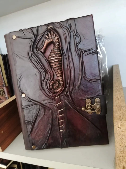 Sea Horse Leather Journal Notebook Diary - The Mail and More Store