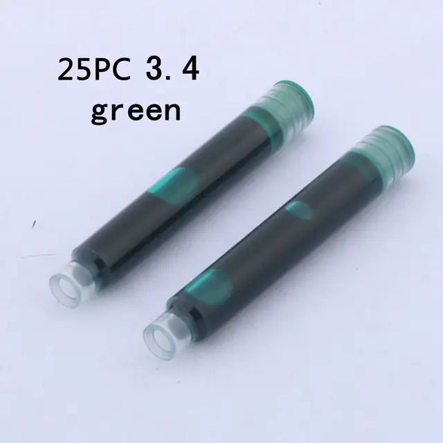 Fountain Pen Ink Refills 25pcs - Standard Sizes